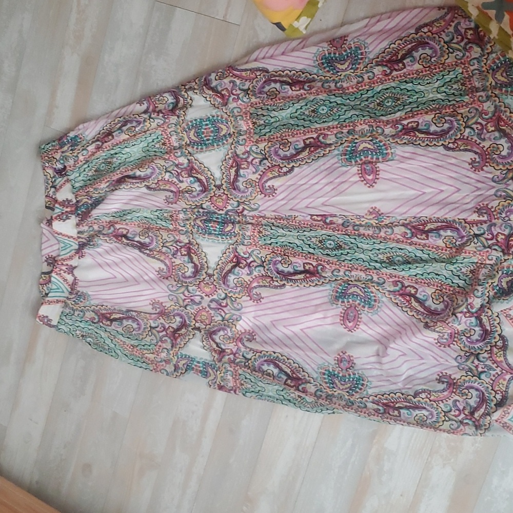 New York & Company printed maxi skirt